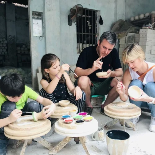 Bat Trang ceramic village Motorbike Tour [Half day]