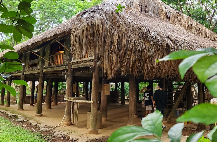 Stilt houses at the ethnographic museum.