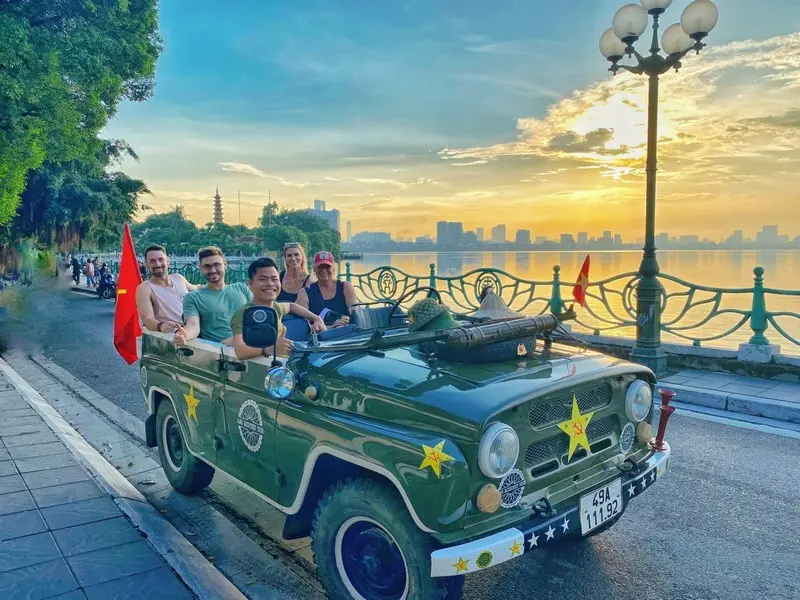 5 unique ways to experience Hanoi city tour 12 City Tour Hanoi By Jeep around West Lake