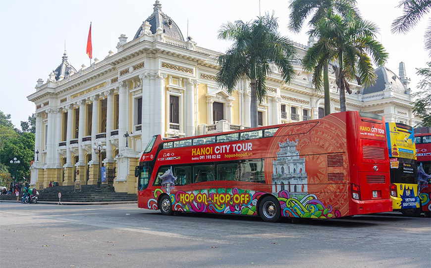 Explore Hanoi with the Hop-On Hop-Off Bus Tour 13 The hop-on hop-off bus tour in Hanoi