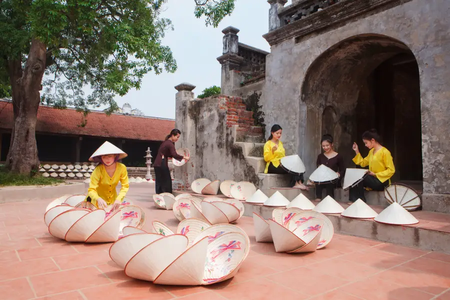 Discovering Traditional Cultural Villages Near Hanoi 21 Chuong Conical Hat Village
