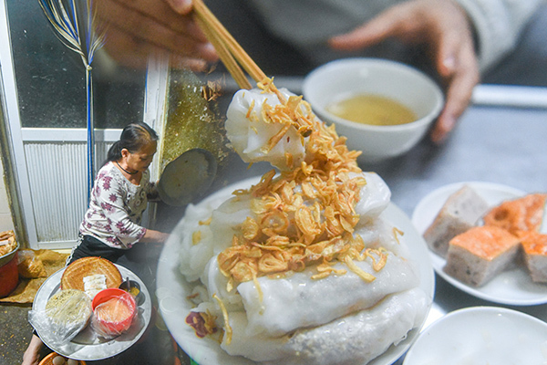 Discover Best “Bánh Cuốn” in Hanoi Old Quarter 24 Bánh Cuốn Tôn Đức Thắng - Night Life