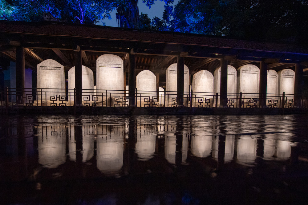 Night Tour of the Temple of Literature - The Essence of Confucian Learning Through 3D Mapping Technology 11 Doctorate Stone Garden: Discovering Precious Heritage